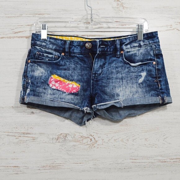 Aeropostale  Shorty Shorts Upcycled Size 0 - Picture 1 of 7